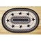 Earth Rugs 65-313BS Black Stars Oval Patch